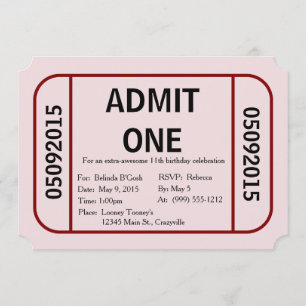 Admitir una invitación a la fiesta de cumpleaños d