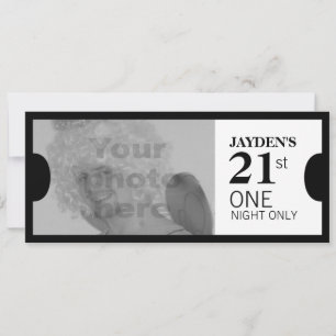 Admitir una invitación de foto de fiesta VIP de 21