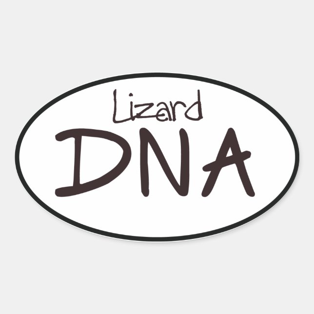 ADN de Lizard Decal Pegatina de Oval Euro (Anverso)