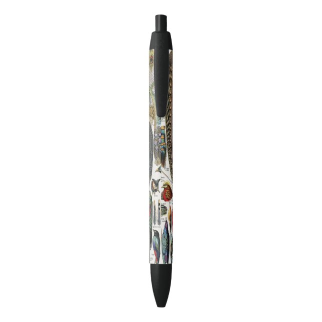 Adolphe Millot Dark Academia Vintage Pluma de Ave (Atrás (Vertical))
