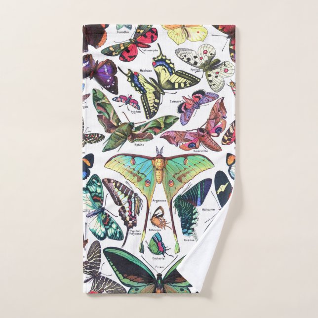 Adolphe Millot "Mariposas" 3. (Toalla de mano)