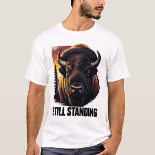 ADOM Premium "Aún en Pie" Camiseta Minimalista