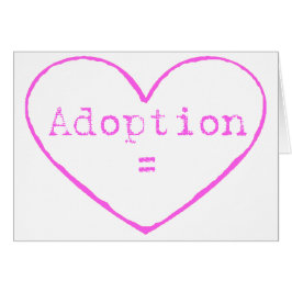 Adopción = amor en rosa