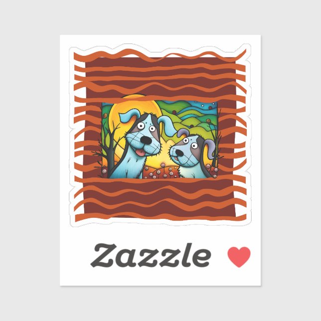 "Adopta". Pegatina de vinilo con forma personaliza (Hoja)