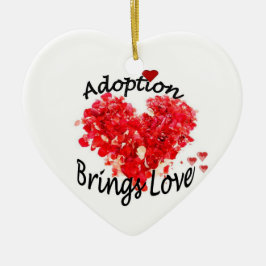 Adoptado con amor Ornamento de Adopción