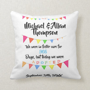 Adoptado de la acogida - almohada conocida de