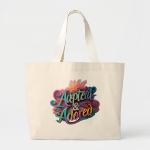 Adoptado y adorado Bolsa Jumbo Tote para los ama