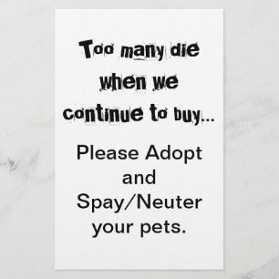 Adoptar Esterilizar Castración Folleto