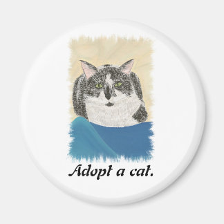 Adoptar imanes de promoción de gatos
