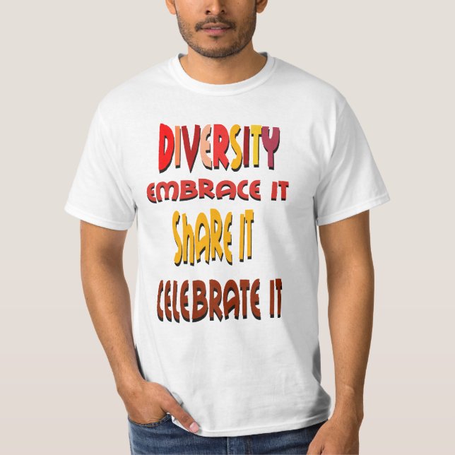 Adoptar la camiseta de la diversidad (Anverso)