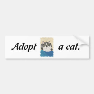 Adoptar pegatinas de parachoques de promoción de g