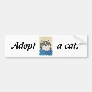 Adoptar pegatinas de parachoques de promoción de g