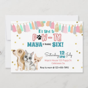 Adoptar un cachorro, un fiesta de Papas, un niño,