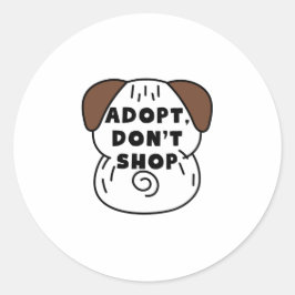 Adoptar un día de Mascota de refugio | Pegatina de