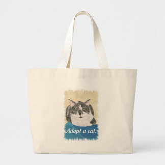 Adoptar una promoción de gatos Bolsas de lienzo