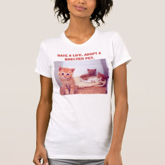 "Adopte camiseta de un mascota del refugio"