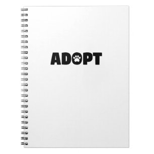 Adopte el cuaderno espiral de la impresión de la