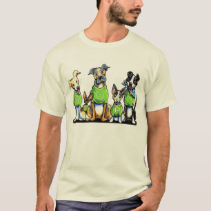 Adopte los perros del refugio que las camisetas