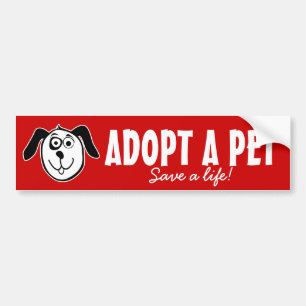 Adopte un bienestar animal de la pegatina para el