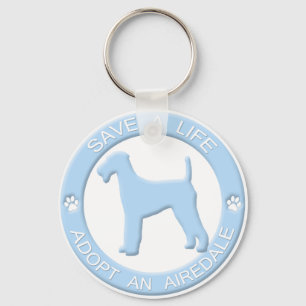 Adopte un llavero de Airedale