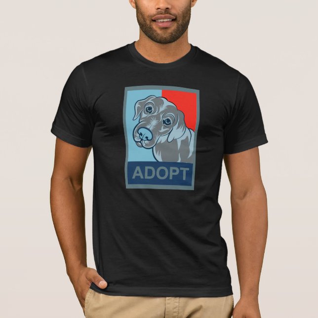 Adopte una camiseta del perro (Anverso)