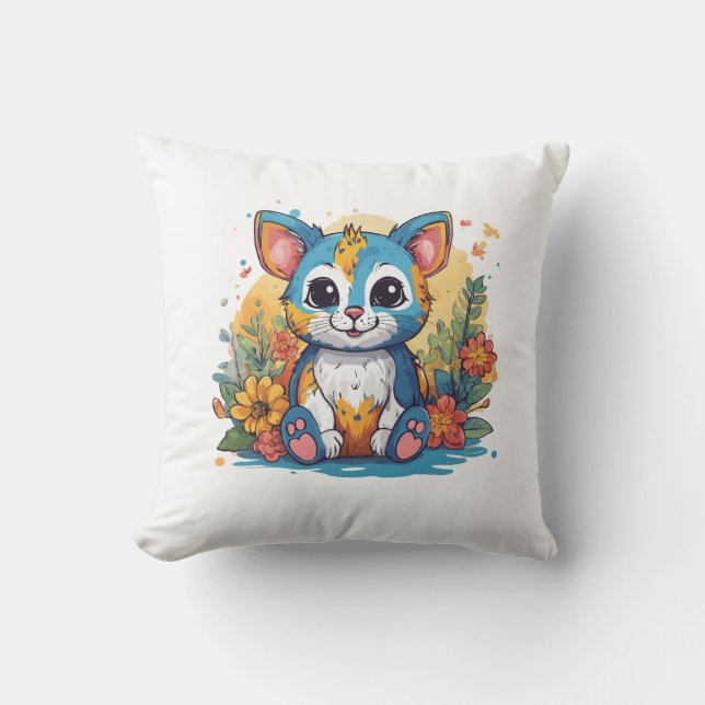 Adorable almohada color gatito (Anverso)