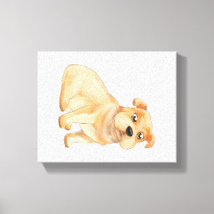 Adorable arte en la pared de Bulldog Regalo del