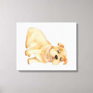 Adorable arte en la pared de Bulldog Regalo del