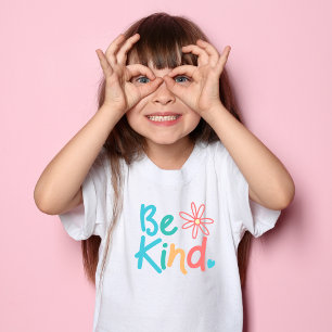 Adorable Be Kind Toddler Chicas Camiseta