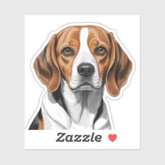 Adorable Beagle Pegatina - Perro Cute Lover Regalo