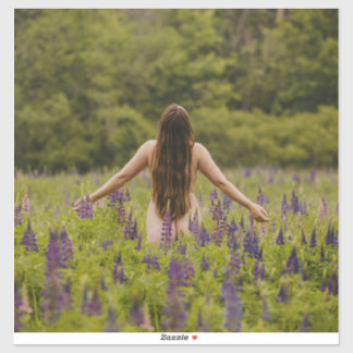 adorable boudoir con Pegatina de retratos verdes