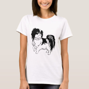 Adorable Camisa de Perro Blanco y Negro