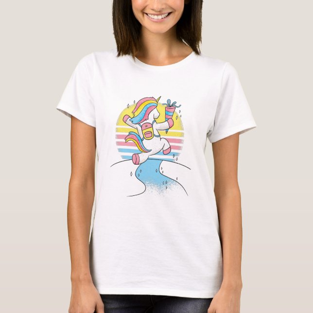 Adorable camiseta de unicornio (Anverso)