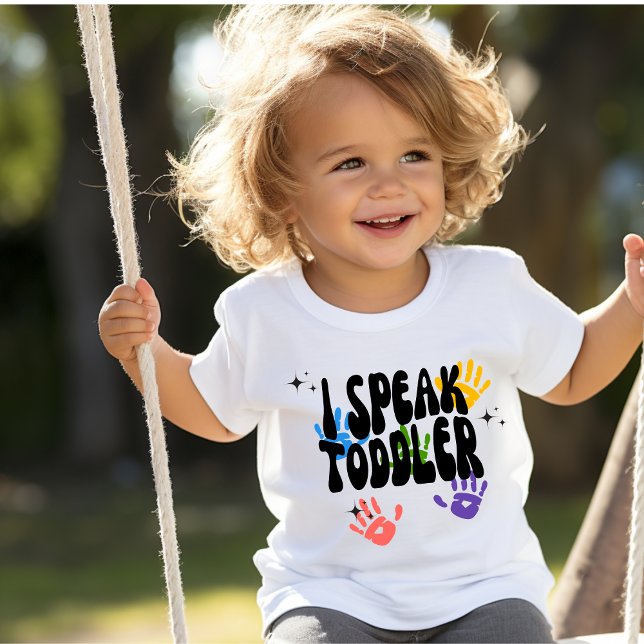Adorable camiseta de "Yo hablo niño pequeño" de Ch (Subido por el creador)