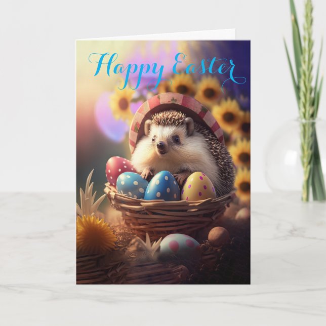 Adorable cobertizo en tarjeta de vacaciones de pas (Anverso)