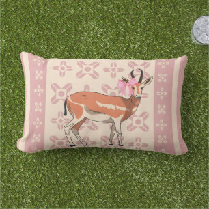 Adorable cojín lumbar de Navidad con estampado de 