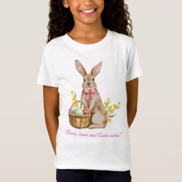 "Adorable conejo besa camiseta de Pascua"