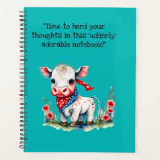 adorable cuaderno de vaca