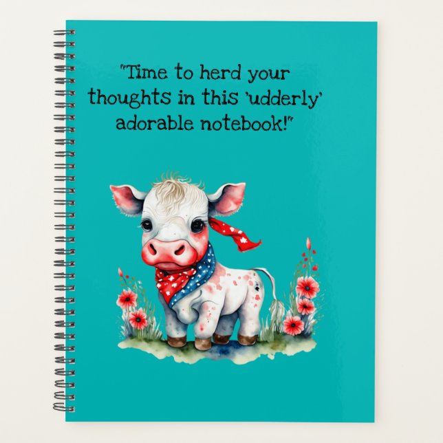 adorable cuaderno de vaca (Anverso)