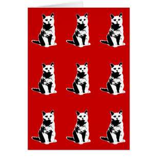 adorable estampado de gatos negros