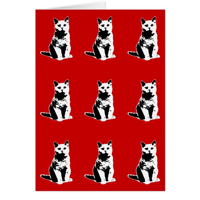 adorable estampado de gatos negros (Frente)