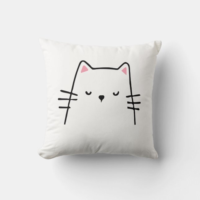adorable felino amor animal almohada (Anverso)
