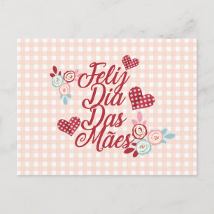 Adorable Feliz Dia Das Mães   Postal