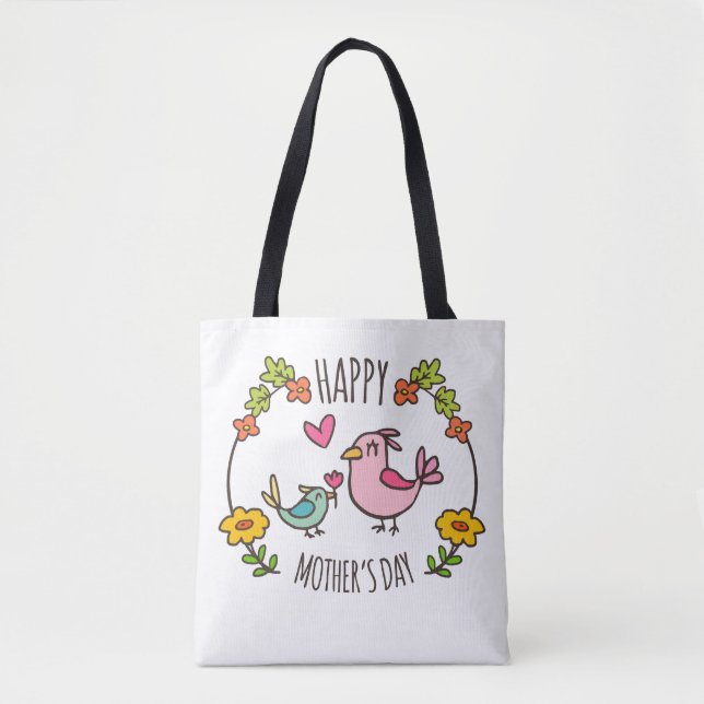 Adorable Feliz Día de la Madre en la bolsa (Anverso)