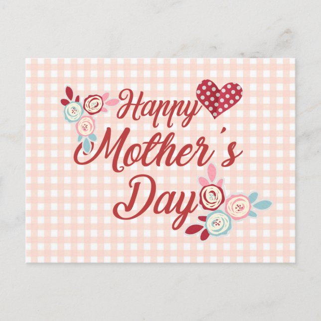 Adorable Feliz Día de la Madre | Tarjeta postal (Anverso)
