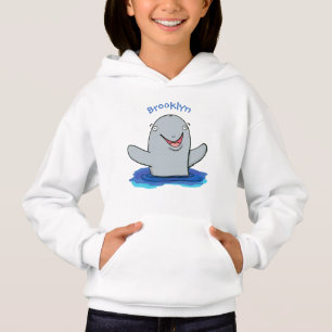 Adorable feliz ilustracion personalizado de marsop