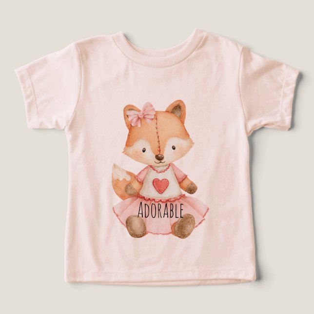 Adorable Fox Heart Animal (Diseño delantero )