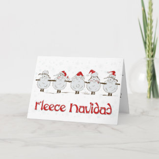 Adorable FUNNY Fleece Navidad Navidad ovejas