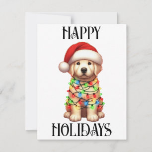 Adorable Golden Retriever de Navidad