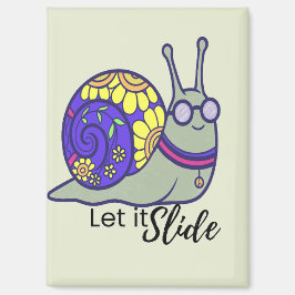 Adorable imán de caracol 'Déjalo pasar' – Accesori